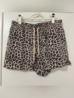 Victorias Secret Leopard Print Waffle Knit Pyjama Short Size Small Women’s
